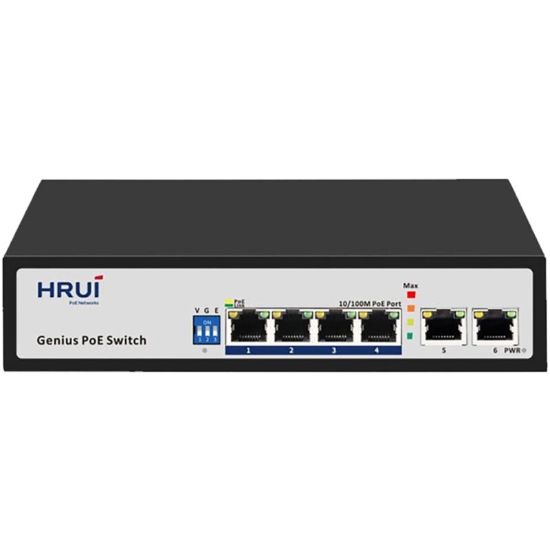 سوئیچ POE اچ ار یو ای HRUI HR100-AF-42N