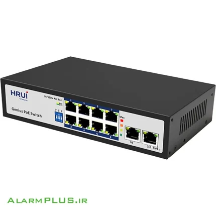 سوئیچ PoE مدل HR100-AF-8L2GN اچ آر یو آی